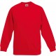 Sweat-Shirt Enfant Manches Raglan, Couleur : Red (Rouge), Taille : 3 / 4 Ans