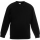 Sweat-Shirt Enfant Col Rond Classic (62-041-0), Couleur : Black, Taille : 3 / 4 Ans