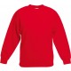 Sweat-Shirt Enfant Col Rond Classic (62-041-0), Couleur : Red, Taille : 3 / 4 Ans