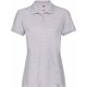 Polo Femme Premium, Couleur : Heather Grey, Taille : 38 (S)