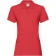 Polo Femme Premium, Couleur : Red, Taille : 38 (S)