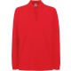 Polo Manches Longues Premium (63-310-0), Couleur : Red (Rouge), Taille : 3XL
