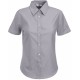 Chemise Femme Oxford Manches Courtes, Couleur : Oxford Grey, Taille : L