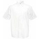 Chemise Oxford Manches Courtes, Couleur : White (Blanc), Taille : S