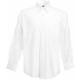 Chemise Oxford Manches Longues, Couleur : White (Blanc), Taille : S