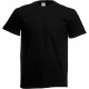 T-Shirt Manches Courtes : Full Cut, Couleur : Black (Noir), Taille : S