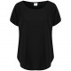 T-Shirt Femme, Couleur : Black, Taille : XXL