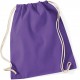 Gymsac en Coton, Couleur : Purple (Violet), Taille : 