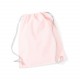 Gymsac en Coton, Couleur : Pastel Pink / White, Taille : 