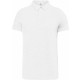 Polo Col Boutons Pression Manches Courtes Homme, Couleur : White, Taille : XS