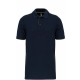 Polo Daytoday Contrasté Manches Courtes Homme, Couleur : Navy / Fluorescent Yellow, Taille : 3XL