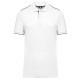 Polo Daytoday Contrasté Manches Courtes Homme, Couleur : White / Navy, Taille : 3XL