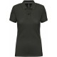 Polo Manches Courtes Femme, Couleur : Dark Grey, Taille : XS