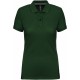 Polo Manches Courtes Femme, Couleur : Forest Green, Taille : XS