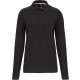 Polo Manches Longues Homme, Couleur : Dark Grey, Taille : 3XL