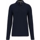 Polo Manches Longues Homme, Couleur : Navy, Taille : 3XL