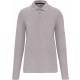 Polo Manches Longues Homme, Couleur : Oxford Grey, Taille : 3XL