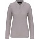 Polo Manches Longues Femme, Couleur : Oxford Grey, Taille : XS