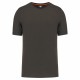 T-Shirt Col Rond Écoresponsable Homme, Couleur : Dark Grey, Taille : XS