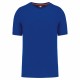 T-Shirt Col Rond Écoresponsable Homme, Couleur : Royal Blue, Taille : XS