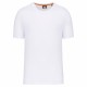 T-Shirt Col Rond Écoresponsable Homme, Couleur : White, Taille : XS