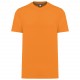T-Shirt Écoresponsable Manches Courtes Unisexe, Couleur : Fluorescent Orange, Taille : XXS