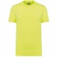 T-Shirt Écoresponsable Manches Courtes Unisexe, Couleur : Fluorescent Yellow, Taille : XXS