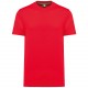 T-Shirt Écoresponsable Manches Courtes Unisexe, Couleur : Red, Taille : XXS