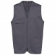 Gilet Polycoton Multipoches Unisexe, Couleur : Convoy Grey, Taille : XS