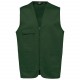 Gilet Polycoton Multipoches Unisexe, Couleur : Forest Green, Taille : XS