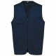 Gilet Polycoton Multipoches Unisexe, Couleur : Navy, Taille : XS