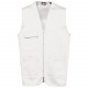 Gilet Polycoton Multipoches Unisexe, Couleur : White, Taille : XS