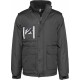 Parka Workwear Manches Amovibles, Couleur : Black, Taille : S