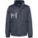 Parka Workwear Manches Amovibles, Couleur : Navy, Taille : S