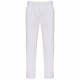 Pantalon Polycoton Homme, Couleur : White, Taille : S