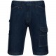 Bermuda Denim Multipoches Homme, Couleur : Blue Rinse, Taille : 36 FR