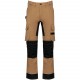 Pantalon de Travail Performance Recyclé Homme, Couleur : Camel / Black, Taille : 36 FR