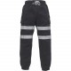 Pantalon de Jogging, Couleur : Black (Noir), Taille : L