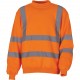 Sweat-shirt haute visibilité, Couleur : Hi Vis Orange, Taille : 3XL
