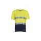 T-shirt haute visibilité Top Cool, Couleur : Hi Vis Yellow / Navy, Taille : 3XL