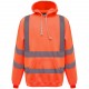 Sweatshirt Capuche Haute Visibilité, Couleur : Hi Vis Orange, Taille : 3XL
