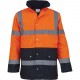 Veste de sécurité bicolore haute visibilité, Couleur : Hi Vis Orange / Navy, Taille : 3XL