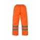 Pantalon de Pluie Respirant Hi-Vis Soft Flex, Couleur : Hi Vis Orange, Taille : S