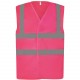Gilet Haute Visibilité à Maille Ajourée Recyclée, Couleur : Pink (Rose), Taille : 3XL