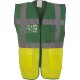 Gilet Multifonction Haute Visibilité, Couleur : Paramedic Green / Hi Vis Yellow, Taille : 3XL