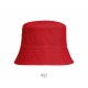 Casquette Sol's Bucket Nylon, Couleur : Rouge Vif, Taille : M / L