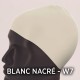 Bonnet de Natation en Silicone, Couleur : Blanc Nacré - W7