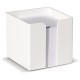 Bac-cube + Cube papier, Couleur : Blanc