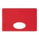 Protège carte anti-RFID personnalisable, Couleur : Rouge