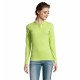 Polo SOL'S PERFECT LSL Femme, Couleur : Vert Pomme, Taille : S
